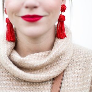 Lisi Lerch Jewelry - Red Tassel Lisi Lerch Earrings Lisi Lerch Jewelry - Red Tassel Lisi Lerch Earrings